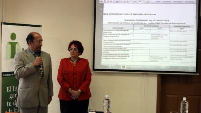 El IAIP premiará apego a la ley, dijo la magistrada Doris Imelda Madrid.