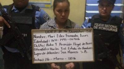 Mari Fernández es acusada de portación ilegal de armas.