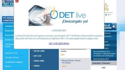 La DEI puso a disposición de los contribuyentes una plataforma electrónica a través de su portal www.dei.gob.hn.