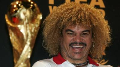 Carlos Valderrama, conocido como el Pibe Valderrama, está en Honduras para participar en el Rotagol.
