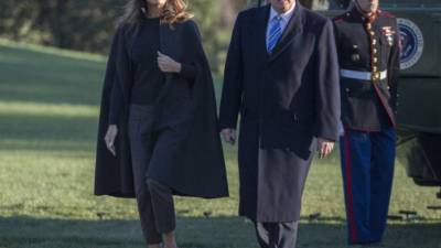 El magnate y Melania asistieron a la cena de corresponsales en Washington D.C.//EPA.