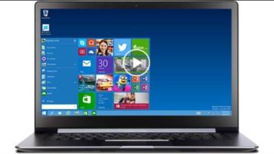 Pantalla de inicio de la versión técnica preliminar de Windows 10. Solo para usuarios avanzados.