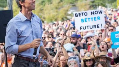 El candidato demócrata al Senado, Beto O'Rourke, ha sido la revelación de la campaña por las legislativas en Texas./AFP.