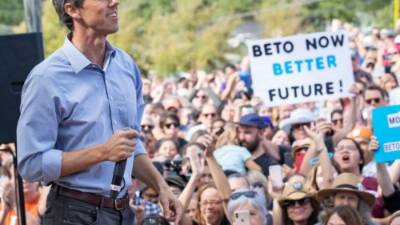 El candidato demócrata al Senado, Beto O'Rourke, ha sido la revelación de la campaña por las legislativas en Texas./AFP.