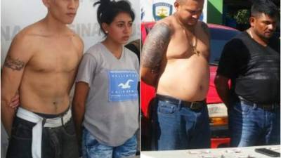 Luis David Cáceres Castro y Chelsy Gonzáles de la Pandilla 18 y Gilberto Núnez Cruz alias Casasola y José Alejandro García de la Mara Salvatrucha.
