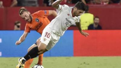 El Sevilla sufrió pero se metió a la fase de grupos de la Champions. FOTO EFE/Raúl Caro.