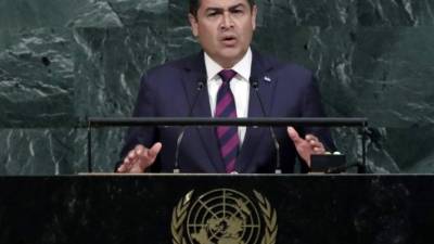 En la imagen, el presidente de Honduras, Juan Orlando Hernández. EFE/Archivo