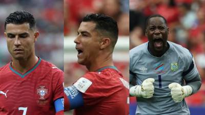 Las mejores imágenes del terrible inicio de Mundial para Cristiano Ronaldo y la selección de Portugal.