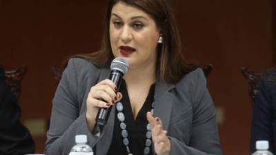 La canciller hondureña María Dolores Agüero