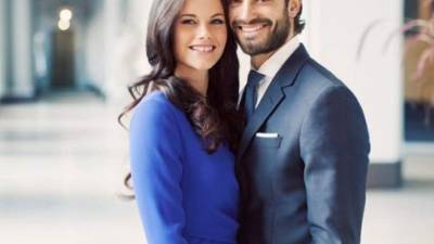 El príncipe Felipe de Suecia y su prometida, Sofía.