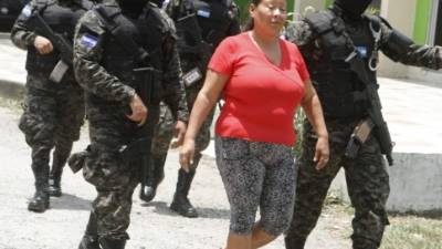 Iris Jiménez fue capturada ayer en Peña Blanca.