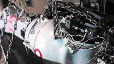 La Secretaría de Energía de México mostró la pieza radiactiva robada el lunes en una carretera de México.