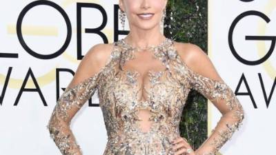 Sofía Vergara llegó provocativa a los Globos de Oro.
