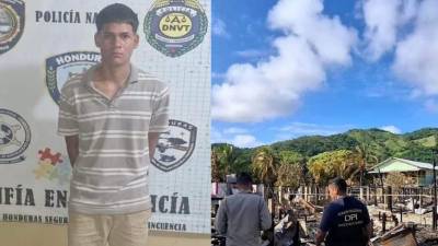 Gracias al trabajo investigativo y operativo de varias unidades policiales, fue detenido Elmer Daniel García, acusado de los delitos de incendio y daños.