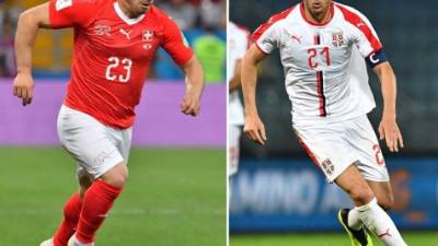 Suiza intentará evitar el pase a octavos de Serbia. FOTOS AFP