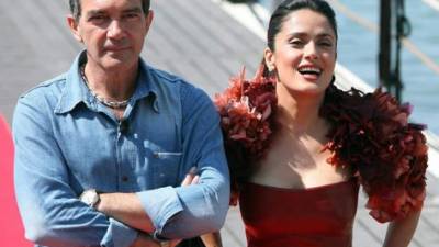 Antonio Banderas y Salma Hayek.