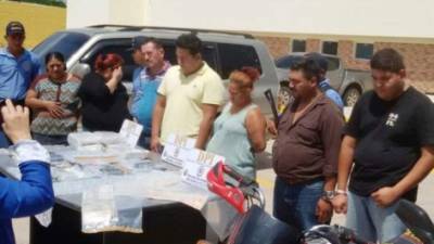 Los 10 detenidos tras los operativos que permitieron la liberación de 14 menores que eran obligadas a protituirse en el oriente de Honduras.