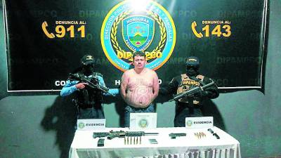 Alex Wilfredo Santos Ortiz, alias el Wiken o Malvado, fue detenido en Chamelecón.