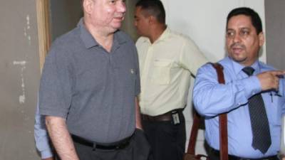 Rodolfo Padilla Sunseri, exalcalde de San Pedro Sula, compareció en el Juzgado el pasado 5 de mayo.