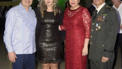 Juan Orlando Hernández, Meyvi Romero, Ana Hernández y Tulio Armando Romero Palacios