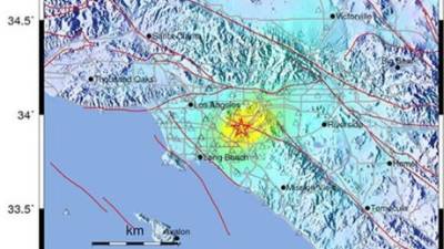 El temblor se produjo a las 21:09 de la noche hora local con epicentro entre las localidades de La Habra y Brea en el condado de Orange.