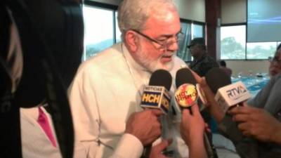 Monseñor Rómulo Emiliani presidente del comité pro construcción del penal de San Pedro Sula.