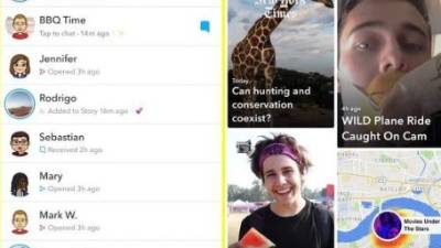Snapchat en un enfoque similar a la manera en que Netflix promueve algunas películas y series
