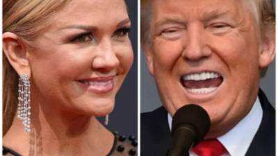 Nancy O’Dell y Donald Trump.