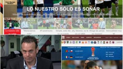 Los mexicanos fueron goleados 1-4 por los alemanes y los medios deportivos no perdonan a su selección.Periodistas como Faitelson, André Marín se han pronunciado y no se diga la prensa escrita.