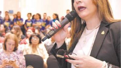 La parlamentaria Yadira Bendaña.