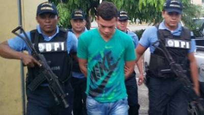 El detenido fue presentado por las autoridades.