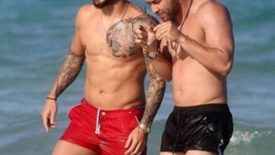 Maluma y Prince Royce en Miami Beach. Foto: Instagram