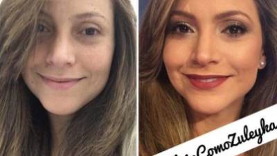 Satcha Pretto apoya la iniciativa de Zuleyka Rivera de mostrar confianza al mundo presentandose sin una gota de maquillaje como campaña para detener el 'bullying' de esterotipos entre las mujeres.