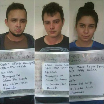 Algunos de los sospechosos. Las autoridades investigan la presencia de sangre que ubique al fallecido en el lugar de los hechos.