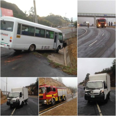 Derrame de aceite en el sector Durazno provoca varios accidentes