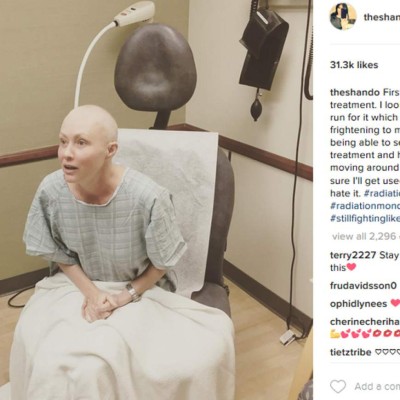 Shannen Doherty recibe su primera radioterapia