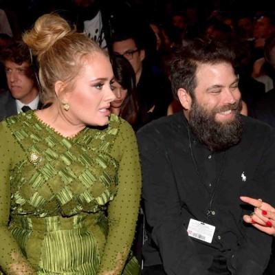 LOS ANGELES, CA - FEBRUARY 12: Singer-songwriter Adele (L) and Simon Konecki during The 59th GRAMMY Awards at STAPLES Center on February 12, 2017 in Los Angeles, California. (Photo by Lester Cohen/Getty Images for NARAS)