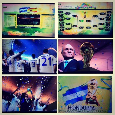 Caricatura de Honduras como campeón del mundo se vuelve viral