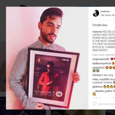 Maluma rompe récord con su nuevo tema