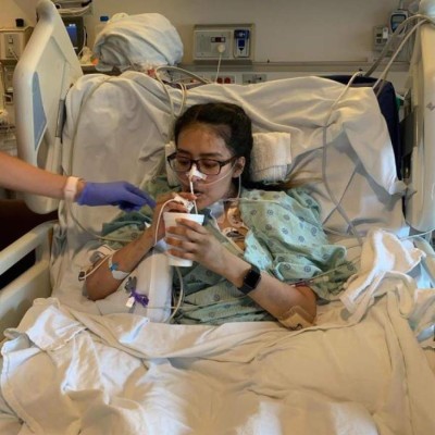 Hispana sorprendida con doble trasplante de pulmón tras enfermar de coronavirus