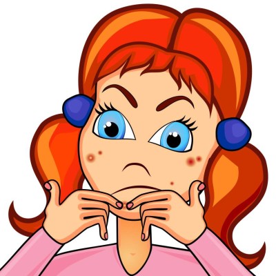 Los chicos me molestan porque tengo acné en la cara. Ya quiero curarme, pero nunca se me quita.