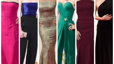 Seis famosas estrellas en seis distintos colores.