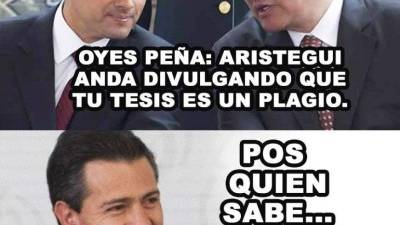 El presidente de México, Enrique Peña Nieto, es víctima de las burlas en la red tras revelarse que plagió parte de su tesis universitaria para obtener su licenciatura en Derecho cuando tenía 25 años.