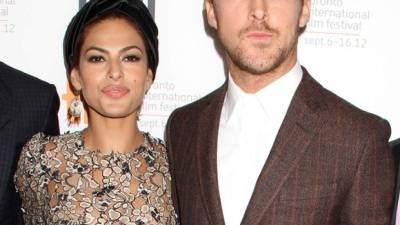 La pareja Eva Mendes y Ryan Gosling.