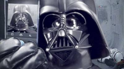 La autofoto de Darth Vader.