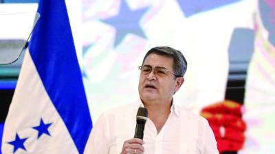 El presidente Juan Orlando Hernández presentó el informe sobre los logros en seguridad.