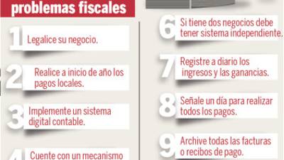 En el gráfico se observan 10 pasos que pueden servir a las mipymes para evitar problemas fiscales.