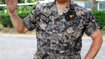 El coronel German Alfaro, jefe de la Policía Militar del Orden Público en la zona norte.