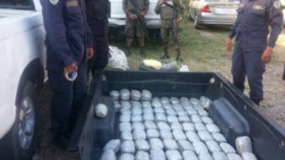 La marihuana venía en paquetes de dos libras. Haciendo un total de 97.