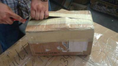 El escaneo en el contenedor permitió identificar la encomienda.